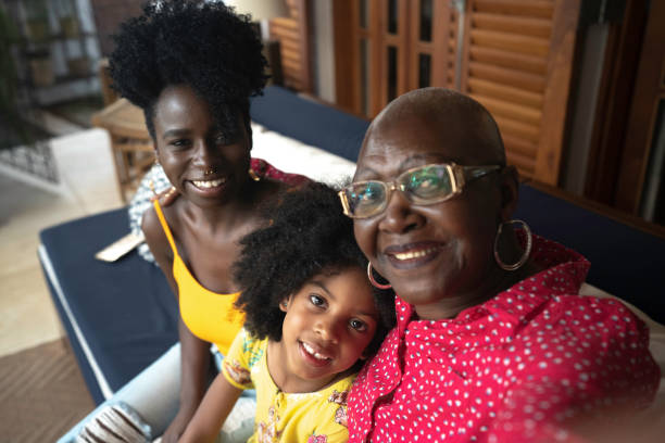 istock Selfie of a multi generation family in backyard 1183347845