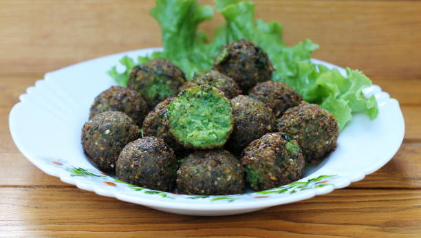 istock Chickpea falafel, fried in oil 1183352514