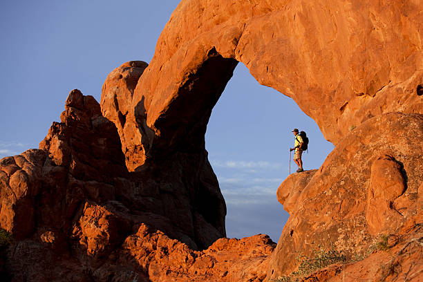 istock Hiking In Magnificent Arches National Park Moab, Utah 118335716