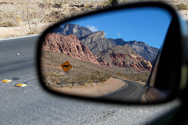 Looking behind stock photo