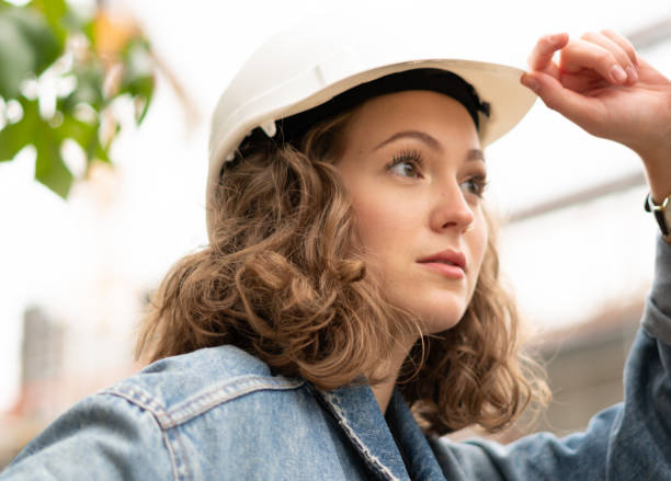 istock Young woman architect 1183364539