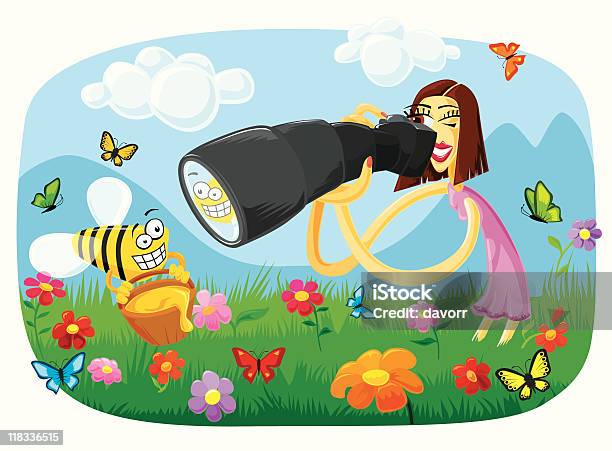 Wanna Bee On The Photography Stock Illustration - Download Image Now - Adult, Bee, Butterfly - Insect