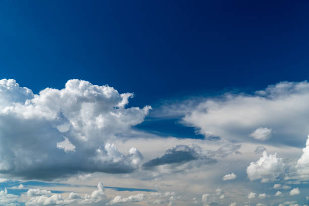 istock Blue sky with white clouds in sunny day. 1183367575