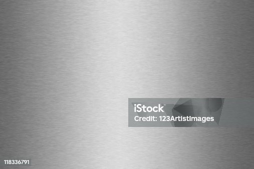 istock Shiny gray metal textured background surface 118336791