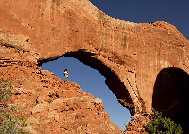 istock Magnificent Sandstone Arches In Moab, Utah 118336841