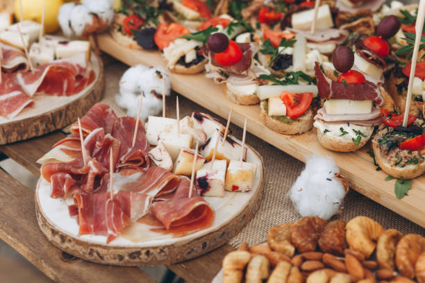 istock Various foods including sandwiches. 1183371310