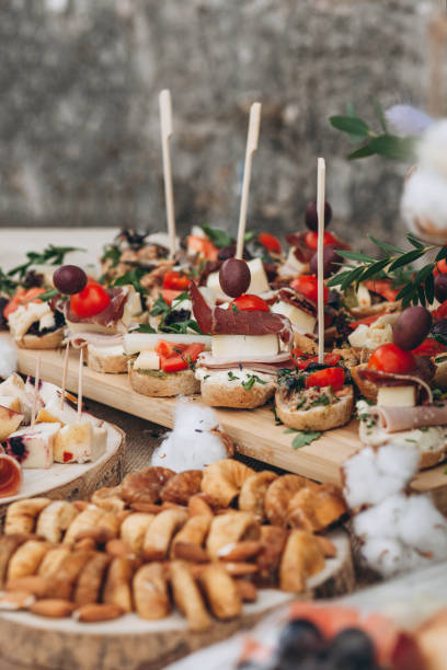 istock Meat and cheese sandwiches. 1183371357