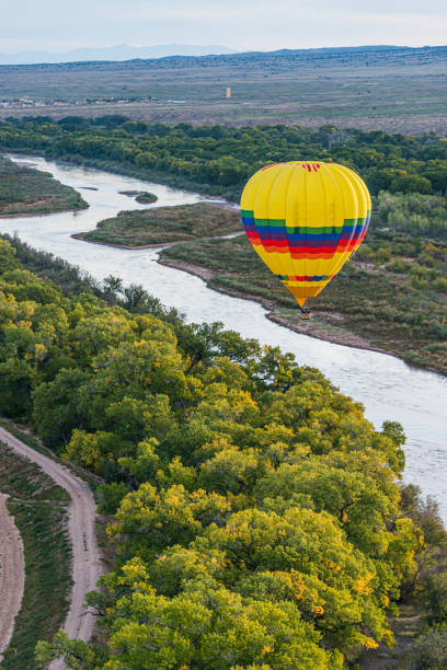 istock Hot Air Balloon over the River 1183376095