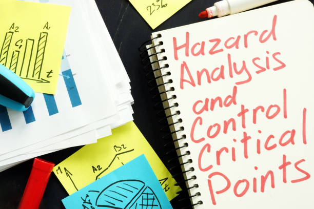 istock Hazard Analysis and Critical Control Points HACCP written on the page. 1183376654