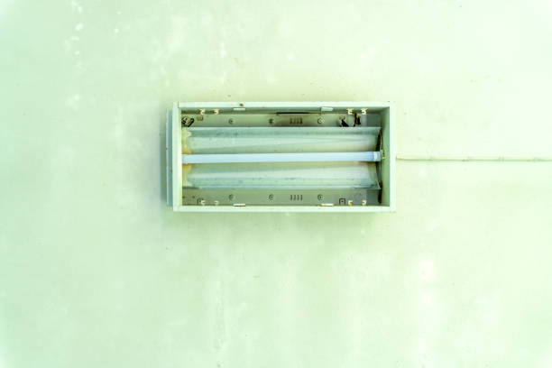 istock Fluorescent , Neon lamp with old defective condition 1183376704