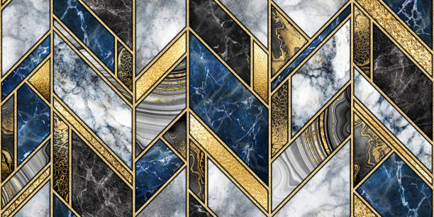 istock seamless abstract background, modern marble mosaic, art deco wallpaper, artificial stone texture, blue gold marbled tile, geometrical fashion marbling illustration 1183383522