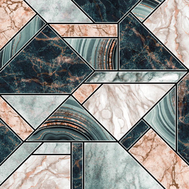 istock modern marble mosaic, abstract background, art deco wallpaper, artificial stone texture, marbled tile, geometrical fashion marbling illustration 1183383549