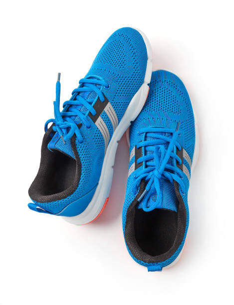 istock Knit sport shoes isolated on white 1183390771