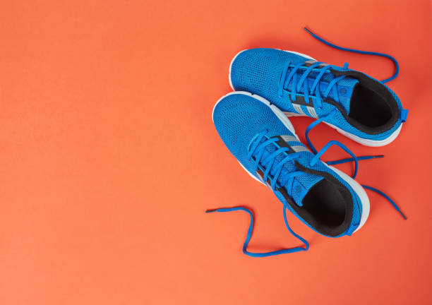 istock Blue sport shoes 1183390790