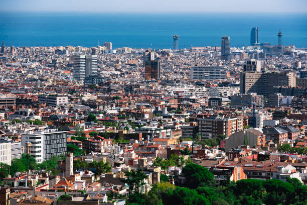istock Panoramic view of Barcelona 1183399484