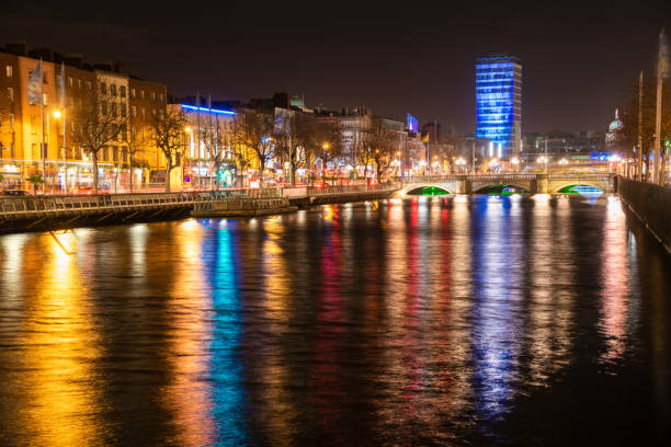 istock Dublin city centre at Night 1183400491