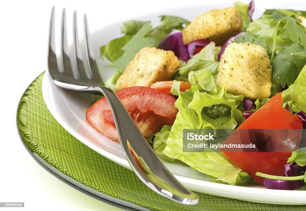 Green Vegetable Salad  Carrot Stock Photo