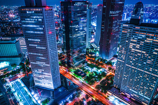 istock Tokyo night view seen from the observation deck 1183408299