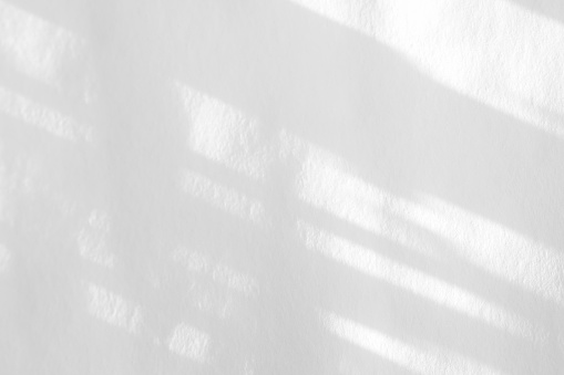Organic drop diagonal shadow on a white wall, overlay effect for photo, mock-ups, posters, stationary, wall art, design presentation