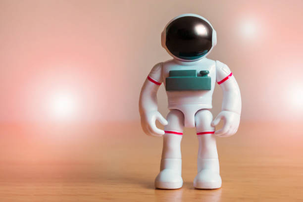 Astronaut Standing with a cosmic background
