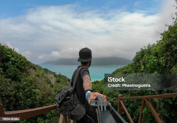 Man Traveler In Arraial Do Cabo Rio De Janeiro Brazil Stock Photo - Download Image Now