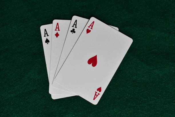 istock Poker Four of a Kind, Aces 1183426803