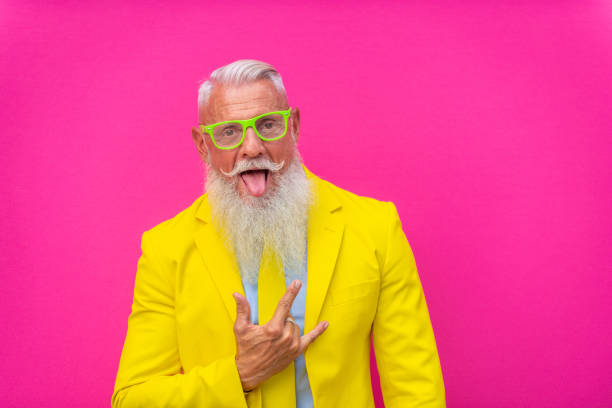 istock Stylish hipster senior man 1183430146