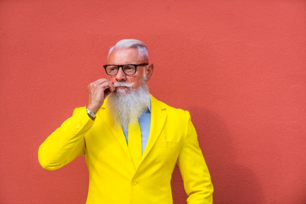 istock Stylish hipster senior man 1183430537