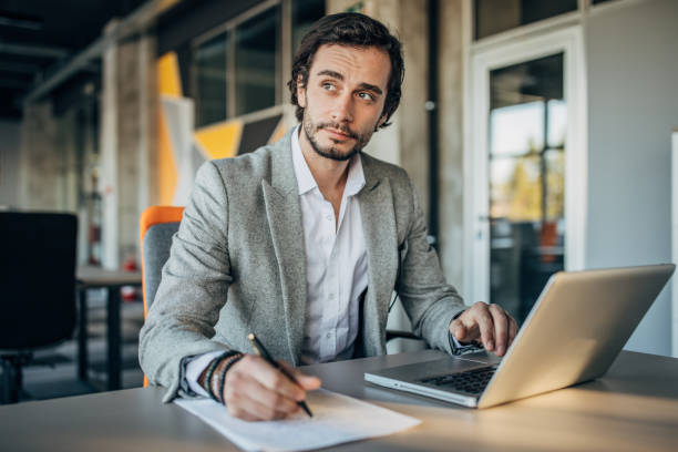 istock Businessman working on laptop 1183432297
