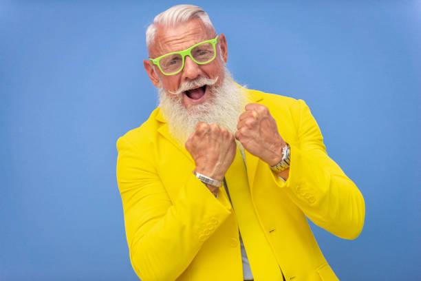 istock Stylish hipster senior man 1183432332