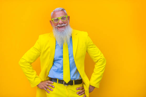 istock Stylish hipster senior man 1183432483