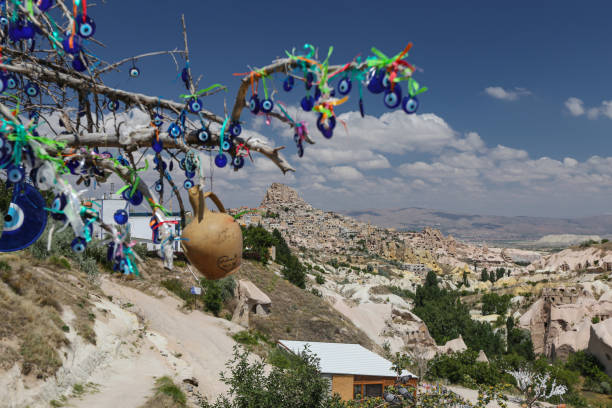 istock Evil Eye Beads Tree in Pigeons Valley, Cappadocia, Nevsehir, Turkey 1183434422