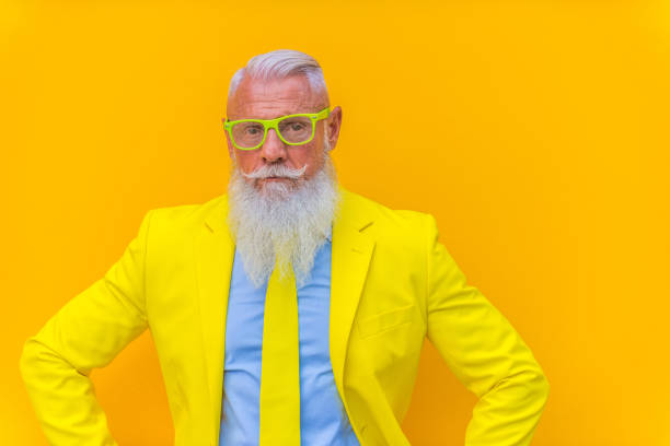 istock Stylish hipster senior man 1183434470