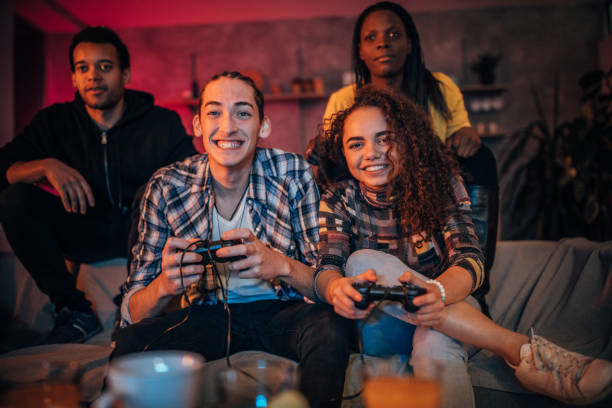 istock Friends playing video games 1183434605