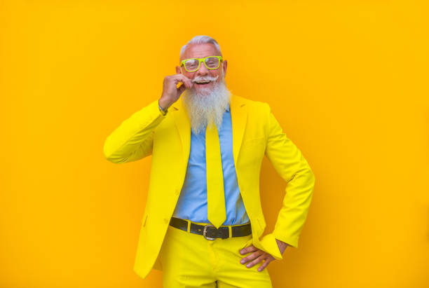 istock Stylish hipster senior man 1183436038