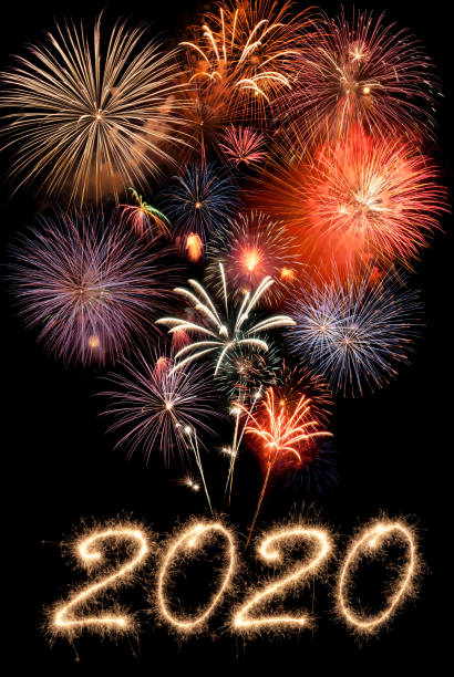 istock New Year's fireworks 2020 written in sparkling letters 1183436362