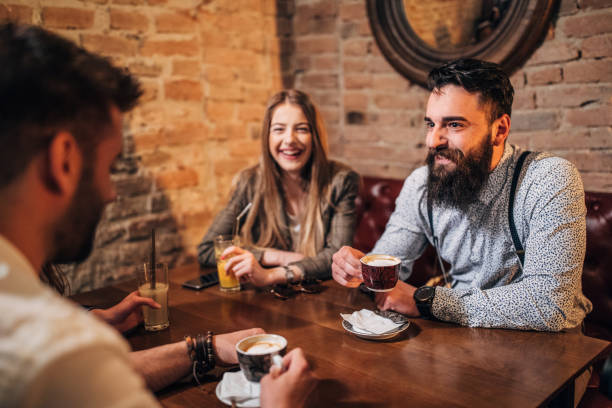 istock Friends at cafe 1183436373
