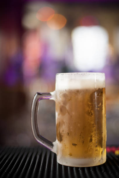 istock Beer glass mug on in a bar 1183442360