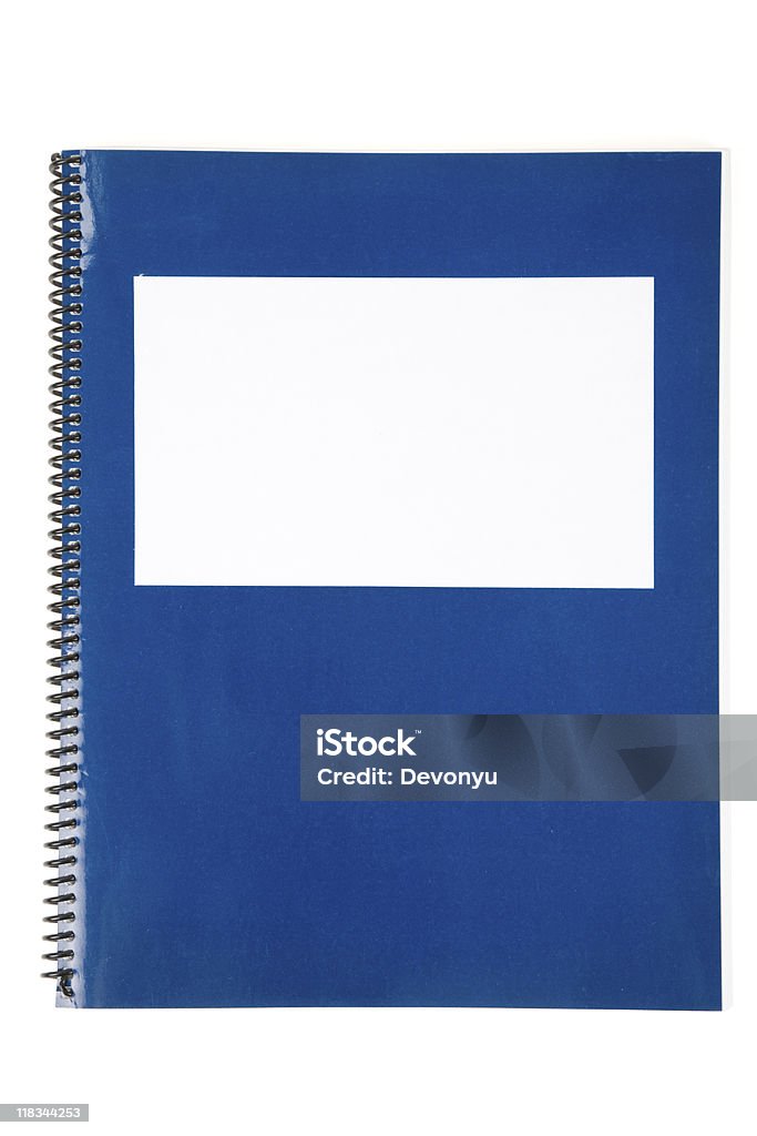Blue Schule notebook Lehrbuch - Lizenzfrei Aktenordner Stock-Foto
