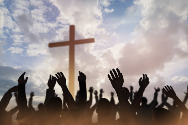 istock Christmas concept worship and praise God 3D render 1183442739