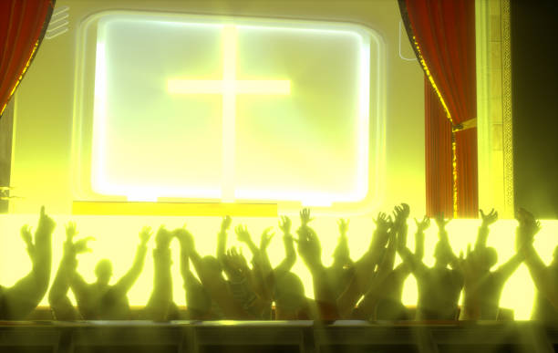 istock Christmas concept worship and praise God 3D render 1183444313