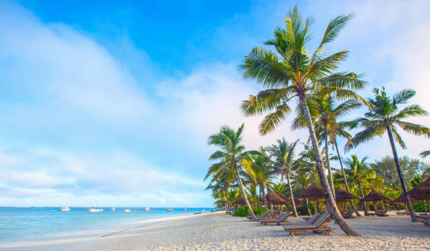 istock Beautiful sky and blue sea 1183446341