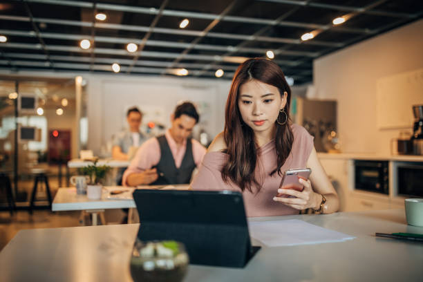 istock Woman in modern office 1183447227