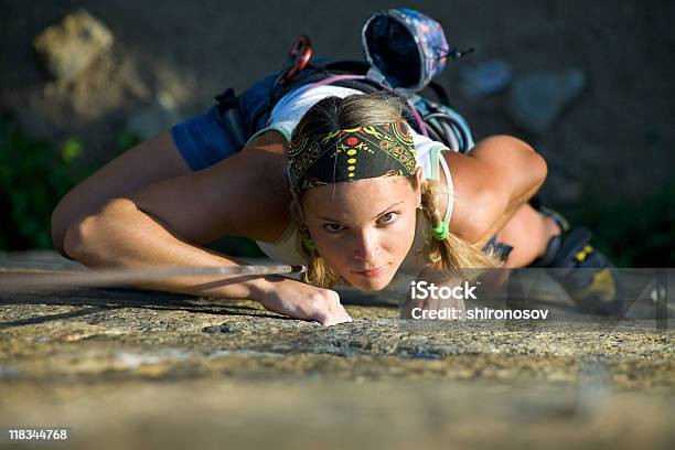 Practice Stock Photo - Download Image Now - Rock Climbing, Women, Climbing