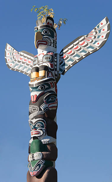 istock Totem Pole against blue Sky 118345054