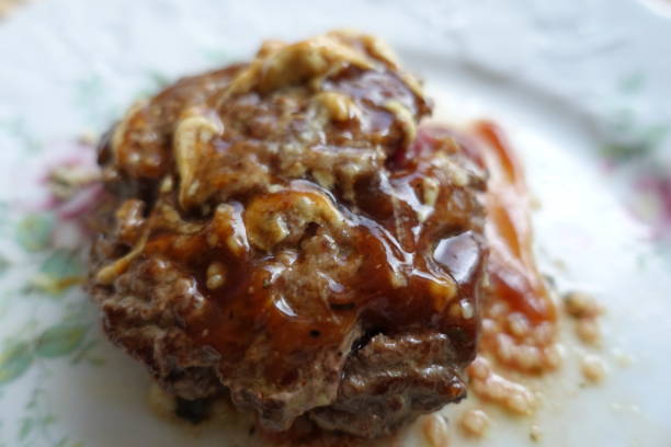istock Fried ground beef served with Mustard Ketchup Sauce 1183452167