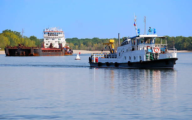 istock The barge and boat 118346184