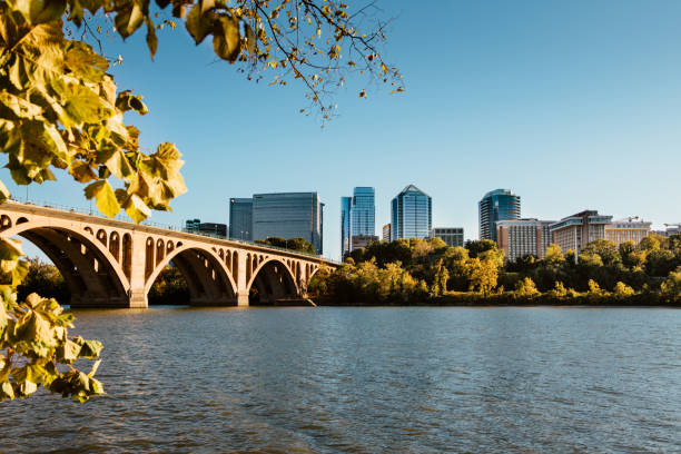 Washington DC Cityscapes Key Bridge