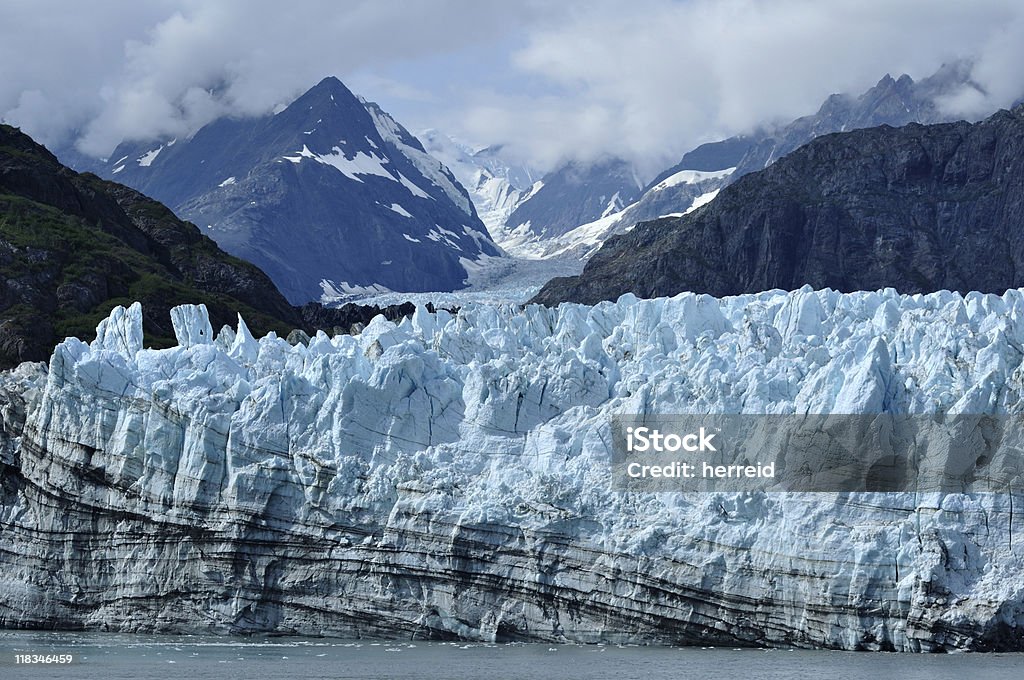 Tidewater glaciar Margerie, Alaska - Foto de stock de Aire libre libre de derechos