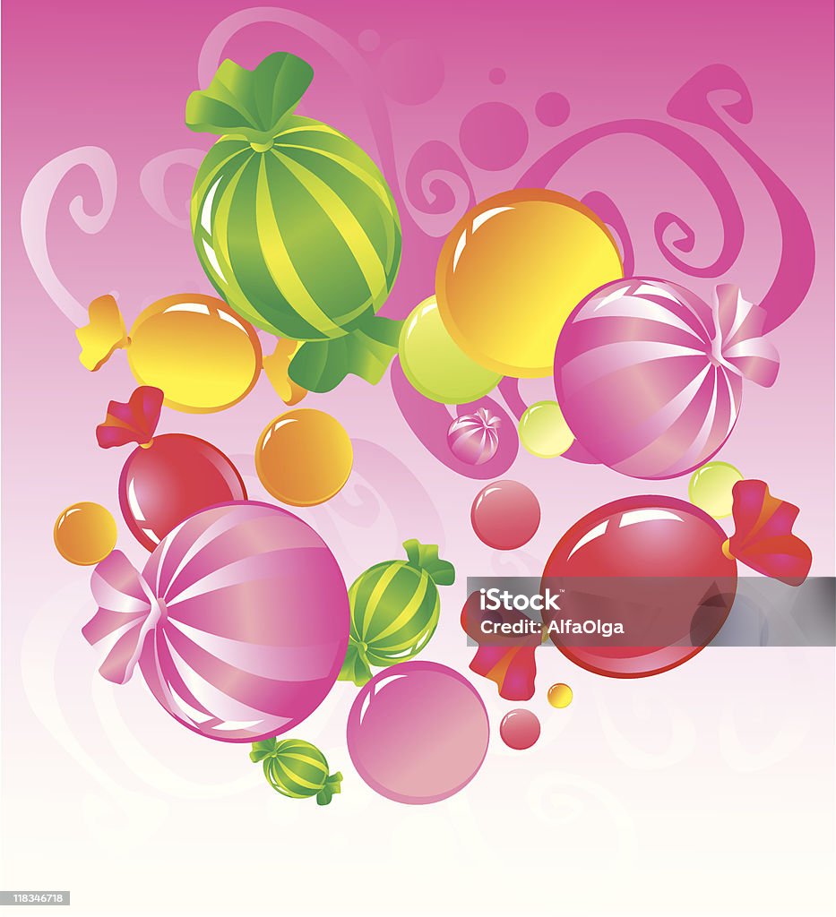 Candy - clipart vectoriel de Bonbon coloré à la réglisse libre de droits